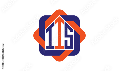 IIS three letter real estate logo with home icon logo design vector template | construction logo | housing logo | engineering logo | initial letter logo | minimalist logo | property logo | photo