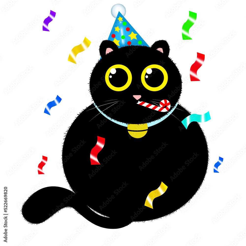Black Cat Cartoon Characters Design. Black Cat Cartoon Characters Design.