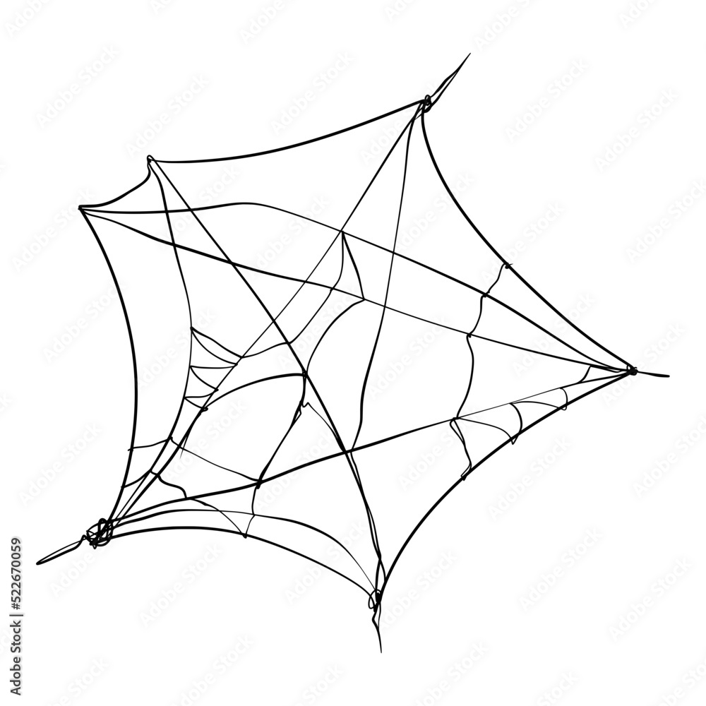 Fototapeta premium spider webs illustration element