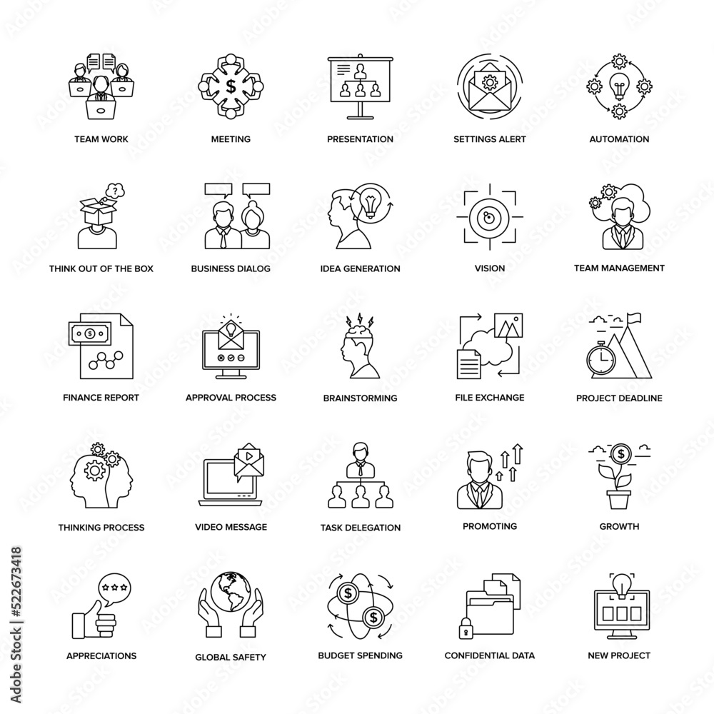 Line Icons Project Management
Line Icons Project Management