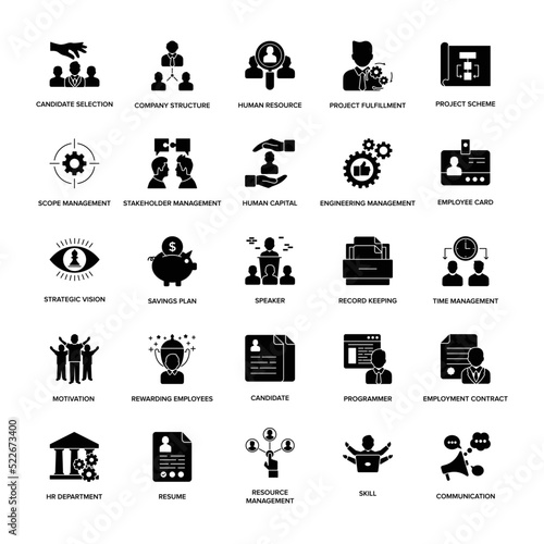 Glyph Icons Project Management

