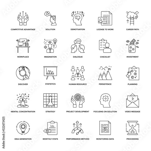 Line Icons Project Management Pack

