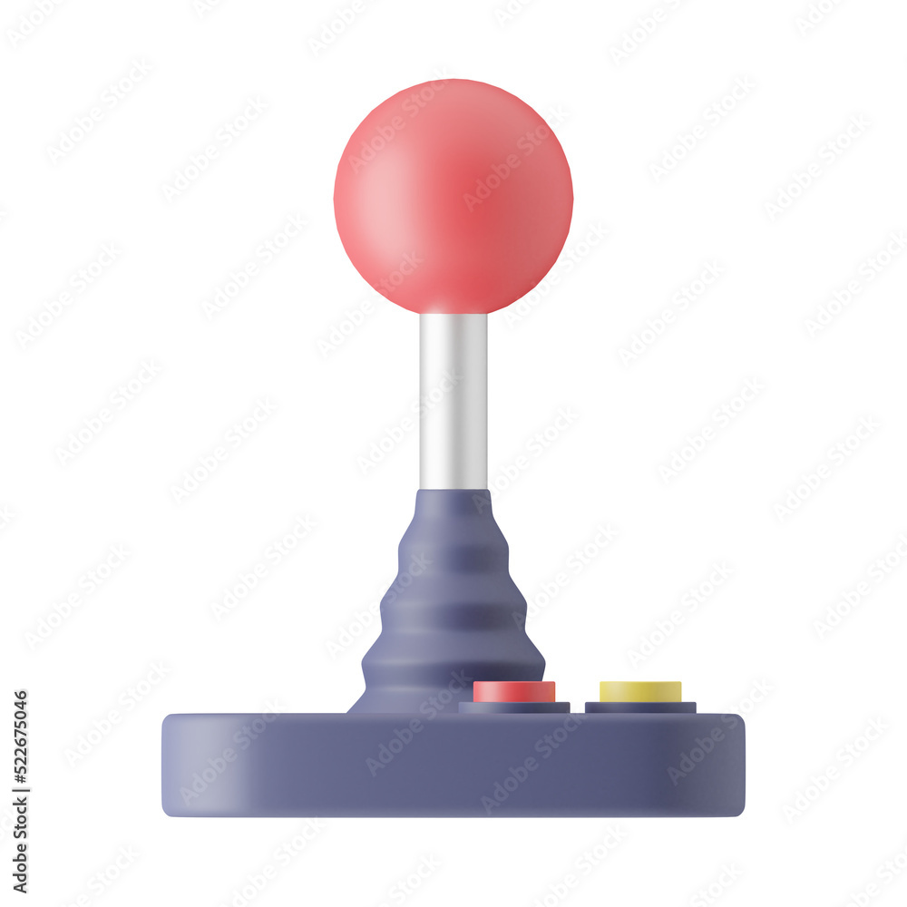 front arcade controller 3d illustration front arcade controller 3d illustration