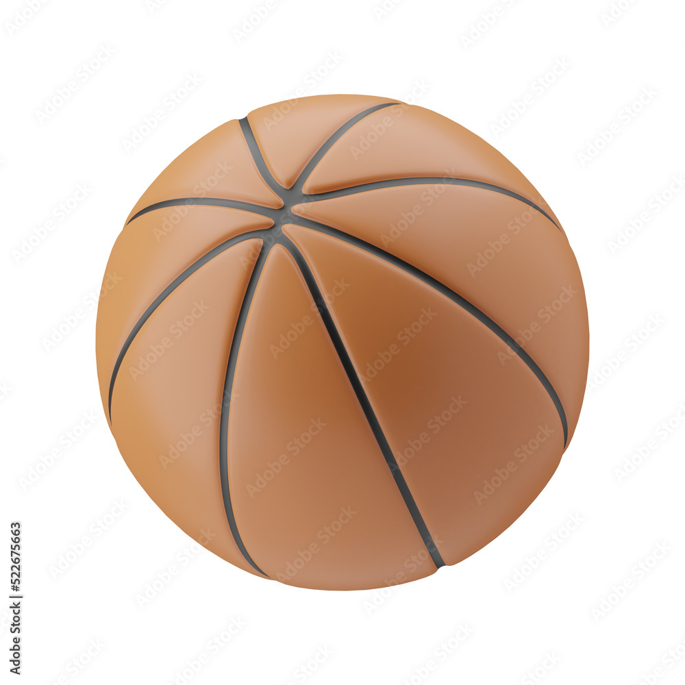 basket ball 3d illustration