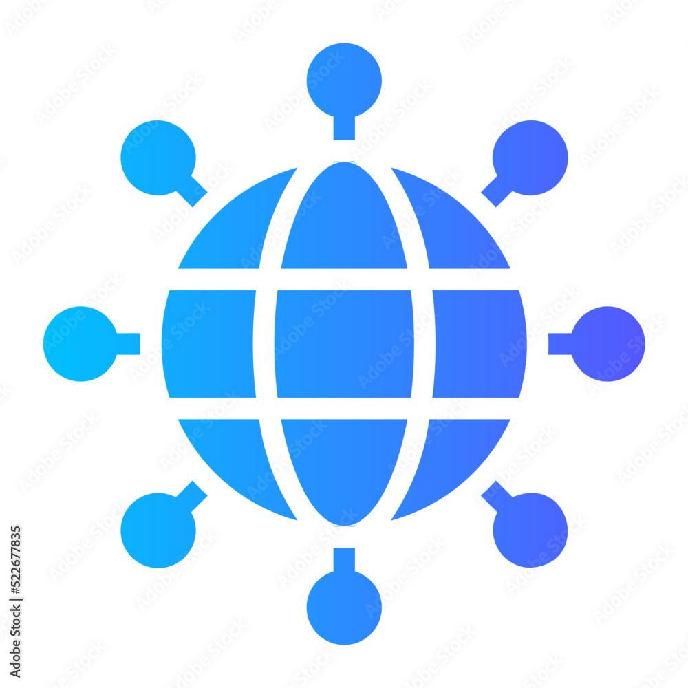 wireless internet gradient icon wireless internet gradient icon