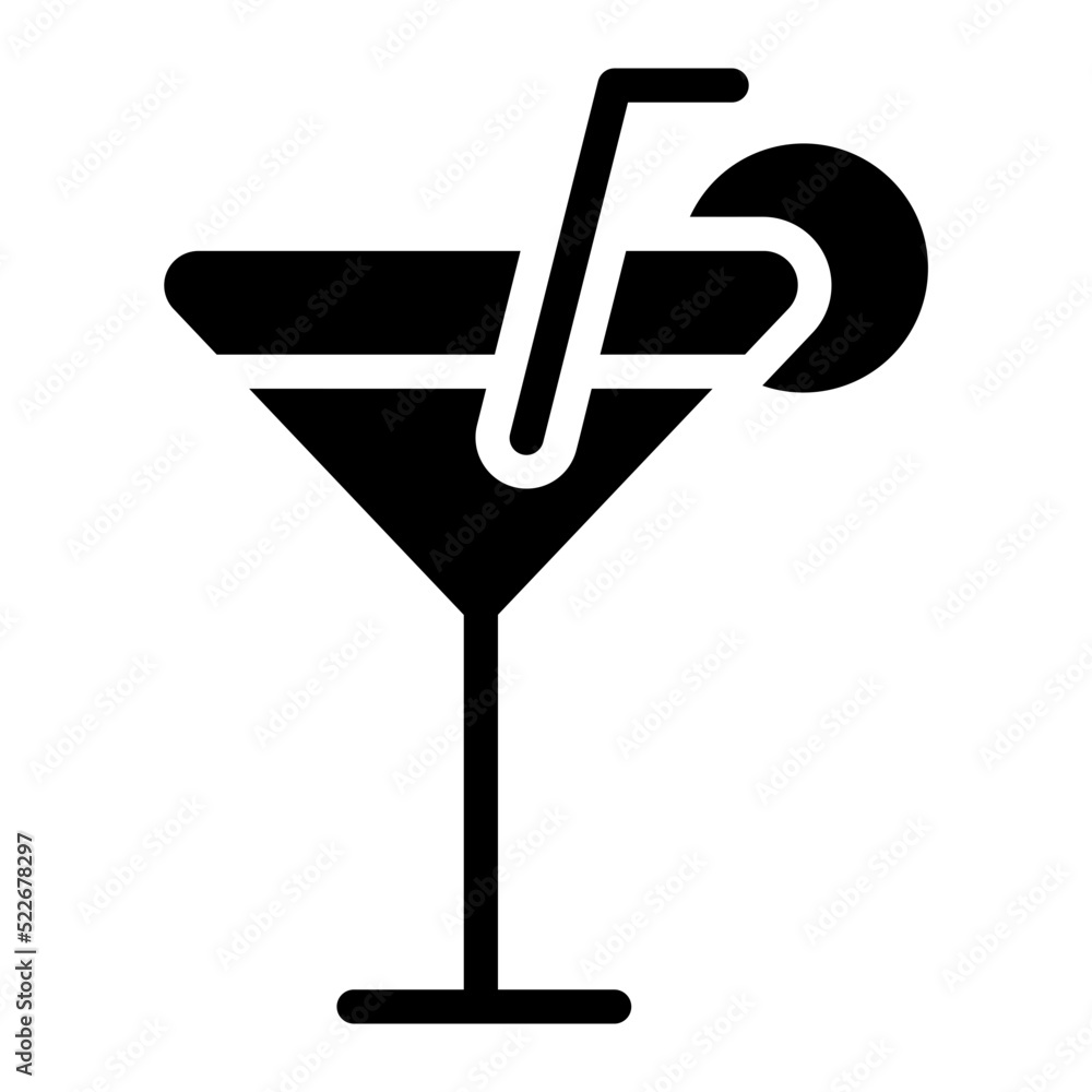 cocktail glyph icon cocktail glyph icon