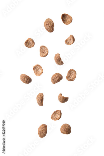 Falling cereal cutout, Png file.
