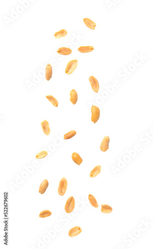 Falling salt peanuts cutout, Png file.