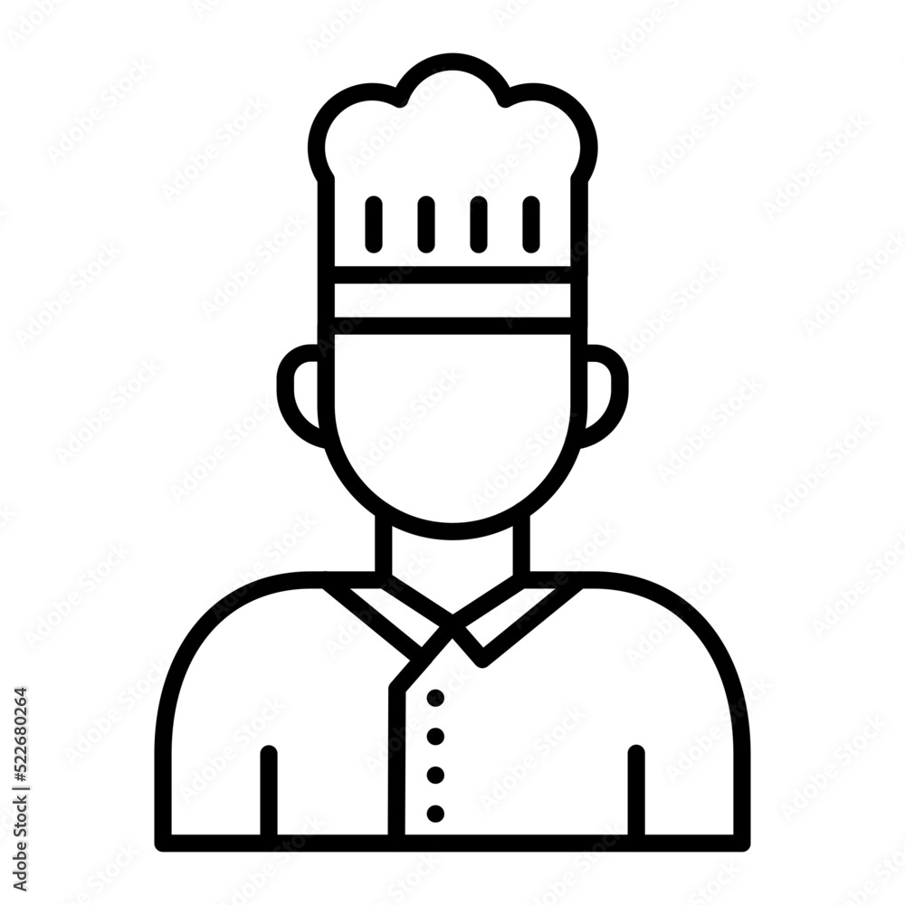 Chef Line Icon Chef Line Icon