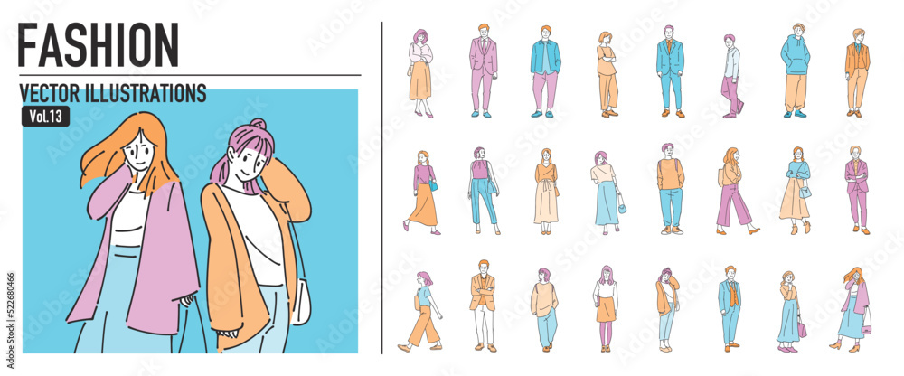 人物 ファッションおしゃれイラスト素材 人物 ファッションおしゃれイラスト素材