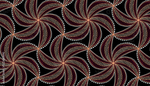 Geometric ethnic pattern seamless flower color. seamless pattern. Design for fabric,curtain,background,carpet,wallpaper,clothing,wrapping,Batik,mandalas,fabric,Vector illustration. pattern style.
