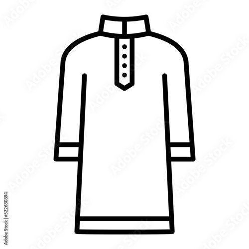 Kurta Line Icon