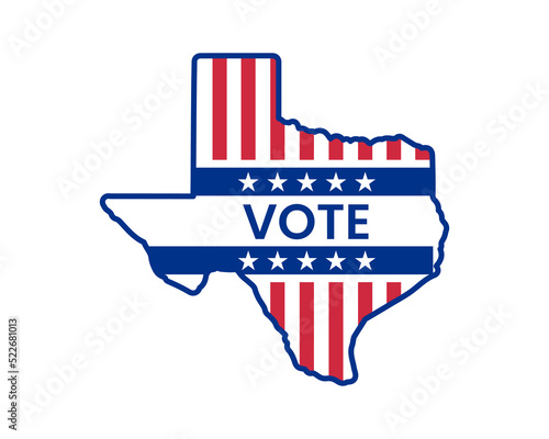 US, USA, american election, voting sign. 2022 midterm election.