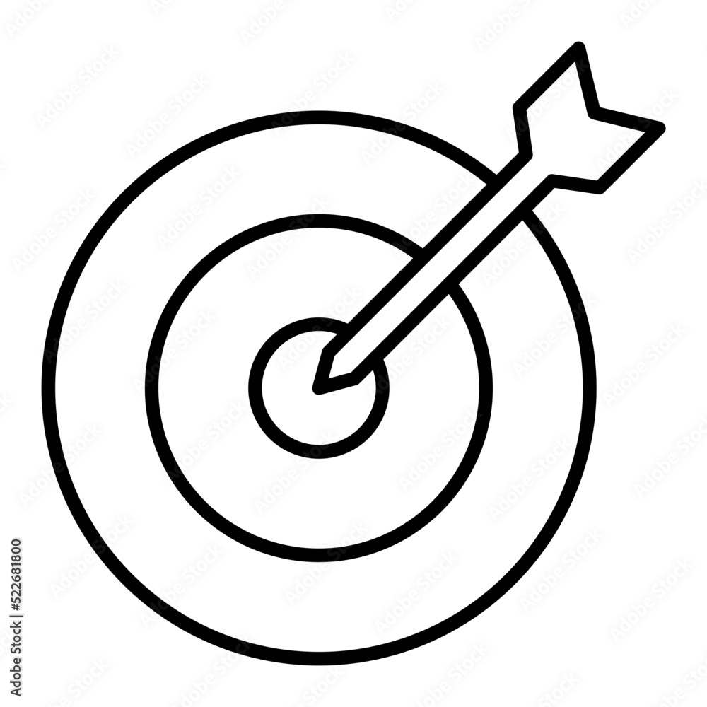 Target Line Icon Target Line Icon