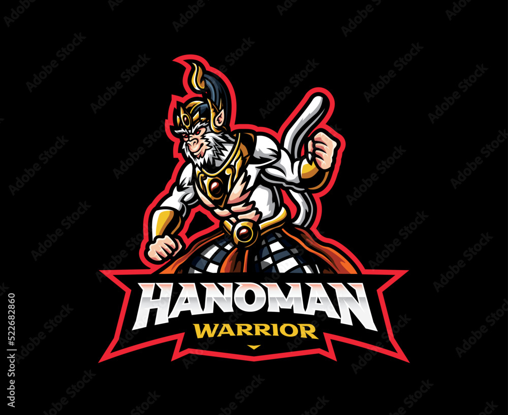 Fototapeta premium Hanoman mascot logo design