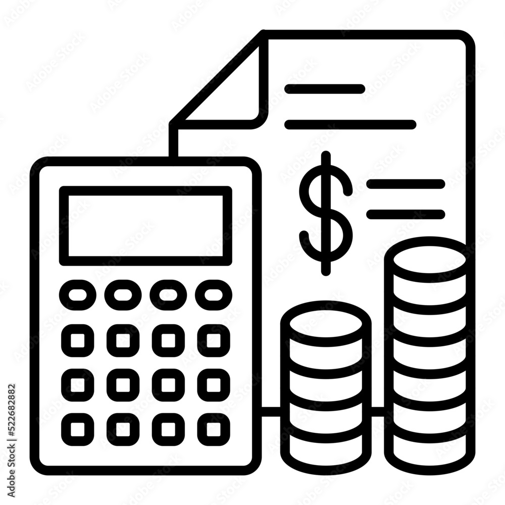 Expenses Line Icon Expenses Line Icon