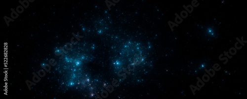 Banner Star field background . Starry outer space background texture . Colorful Starry Night Sky Outer Space background. 3D illustration 