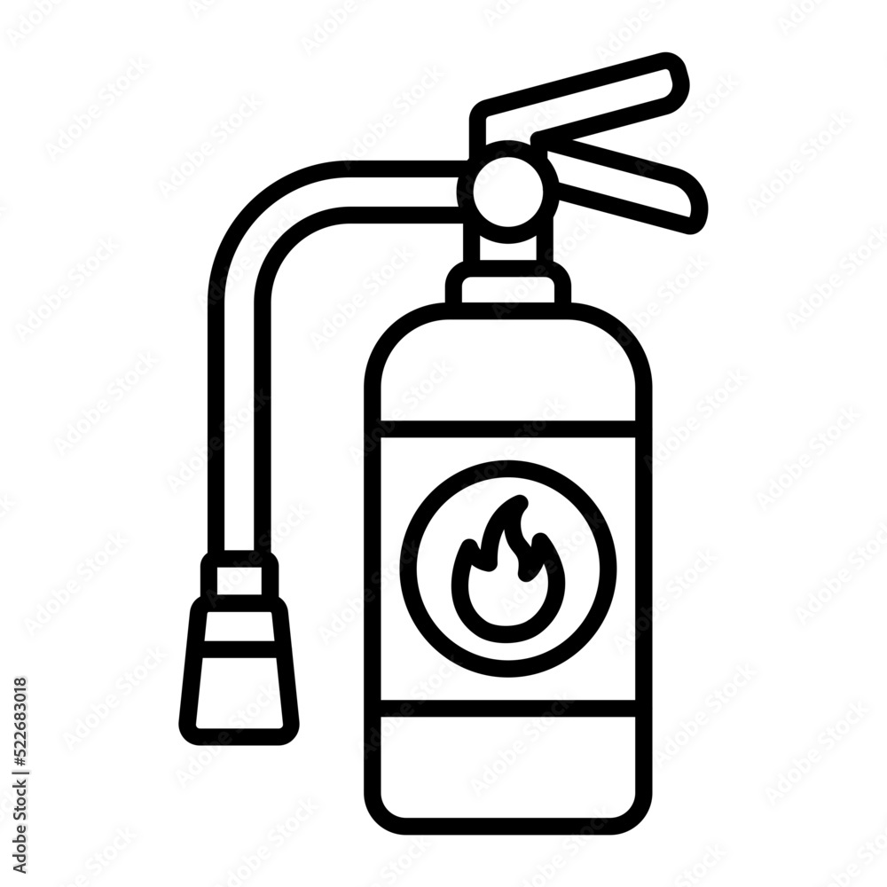 Fire Extinguisher Line Icon Fire Extinguisher Line Icon