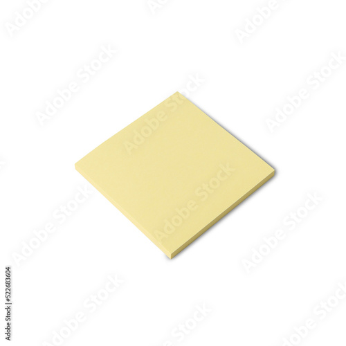 Sticky note or Post it, cutout.