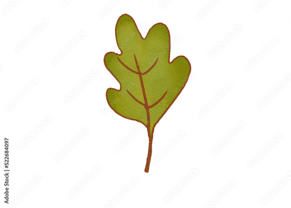 Obraz premium Watercolor Leaf