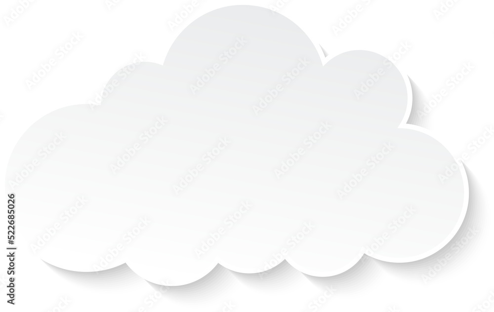 Flat design cloudscapes collection. Flat shadows. Flat design cloudscapes collection. Flat shadows.