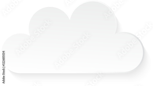 Flat design cloudscapes collection. Flat shadows.