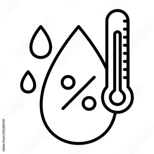 Humidity Line Icon