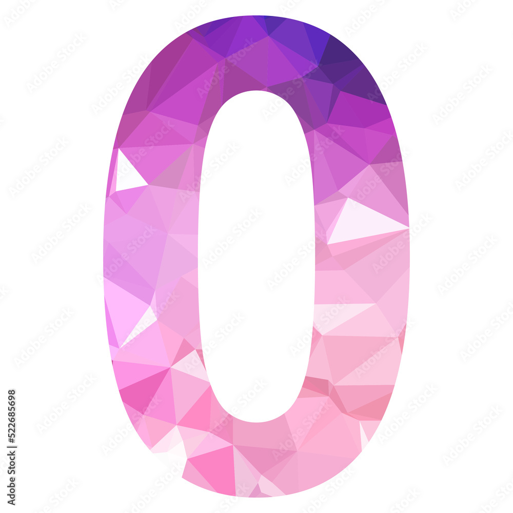 Abstract trend polygon letter 0 logo design template. Art tech media app creative sign. Colorful vector symbol icon. Bright alphabet font. Abstract trend polygon letter 0 logo design template. Art tech media app creative sign. Colorful vector symbol icon. Bright alphabet font.