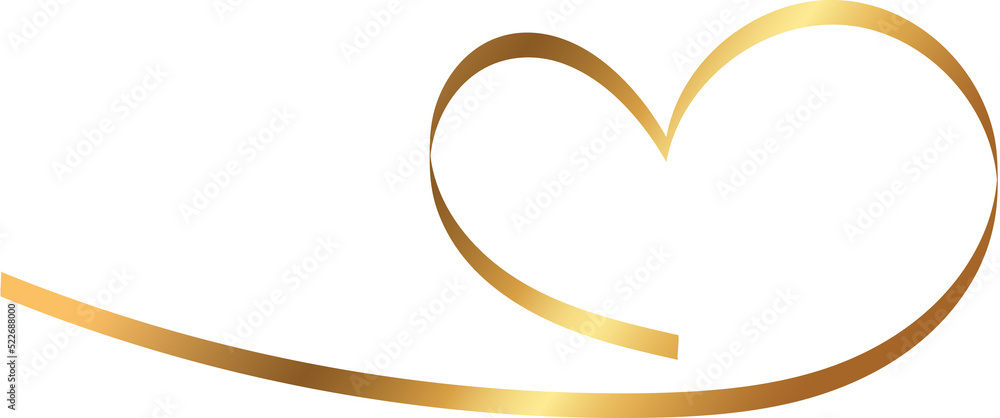 ribbon heart shape gold, doodle line heart, sticker heart ribbon heart shape gold, doodle line heart, sticker heart