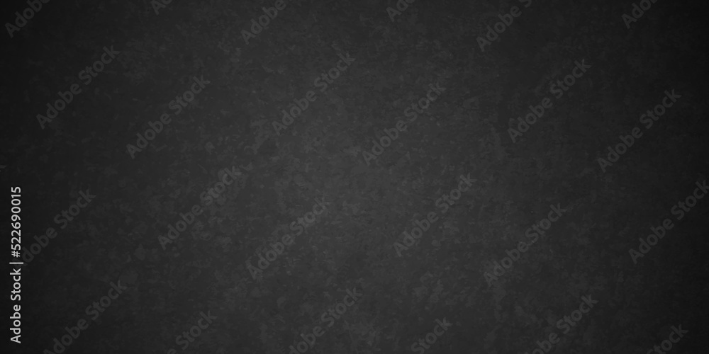 Dark Black stone concrete grunge backdrop texture background anthracite panorama. Panorama dark grey black slate background or texture.	
