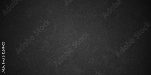 Dark Black stone concrete grunge backdrop texture background anthracite panorama. Panorama dark grey black slate background or texture. 