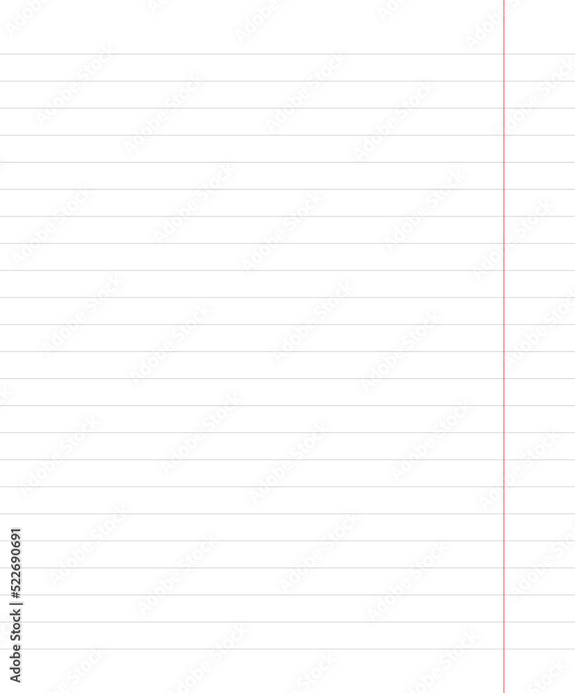 Notebook page template with lines. Vector illustration. Notebook page template with lines. Vector illustration.
