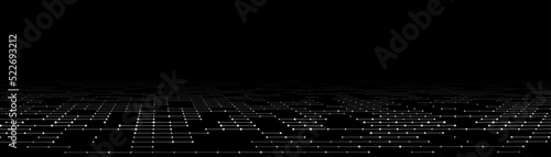 Futuristic digital data transfer concept. High-speed data flow of cryptocurrency servers. Blockchain technology. Vector illustration.