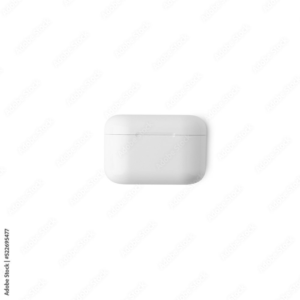 Wireless earbuds case mockup cutout, Png file. Wireless earbuds case mockup cutout, Png file.