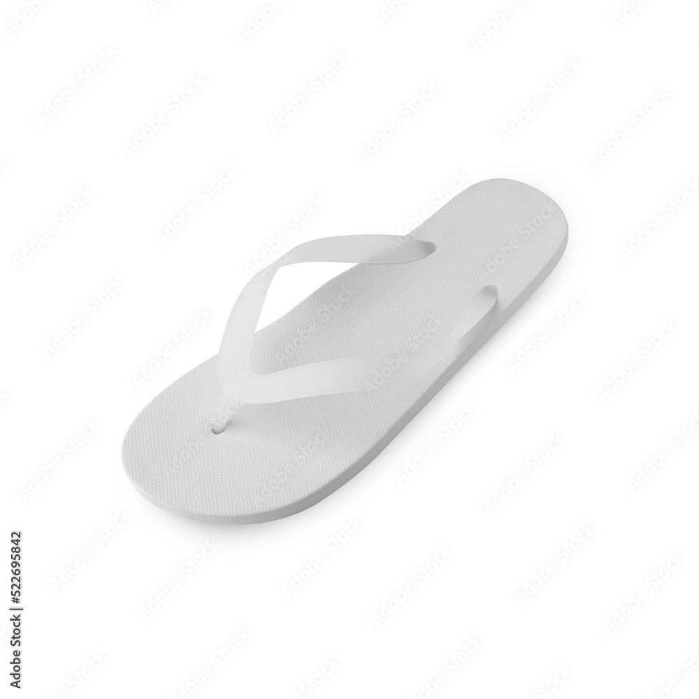 White flip flop sandals mockup cutout, Png file. White flip flop sandals mockup cutout, Png file.