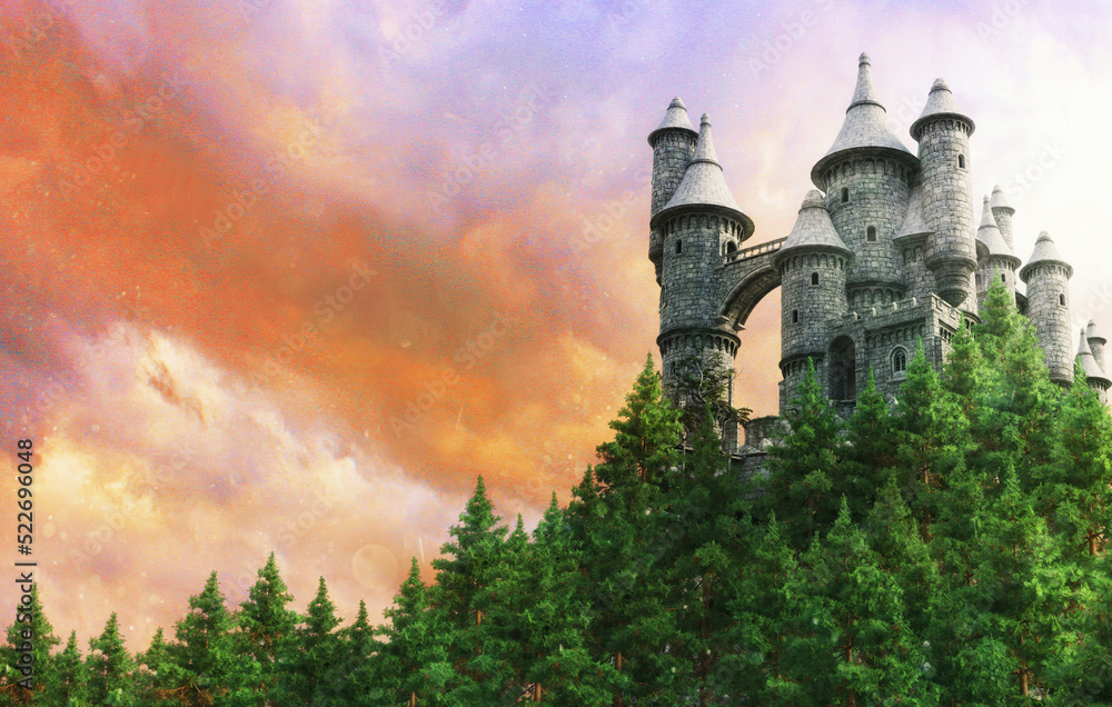 castle in the forest