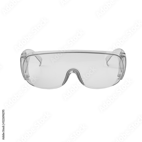 Safety glasses cutout, Png file. photo
