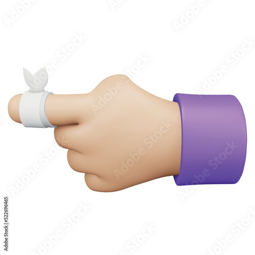 Injury 3D rendering isometric icon.
