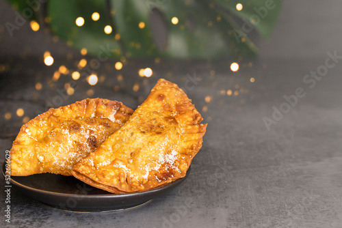Trucha de batata is typical sweet pastry consumed in the Canary Islands during the Christmas photo