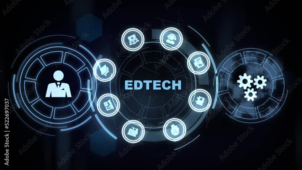 EdTech Education Technology e-learning online learning internet technology concept EdTech Education Technology e-learning online learning internet technology concept