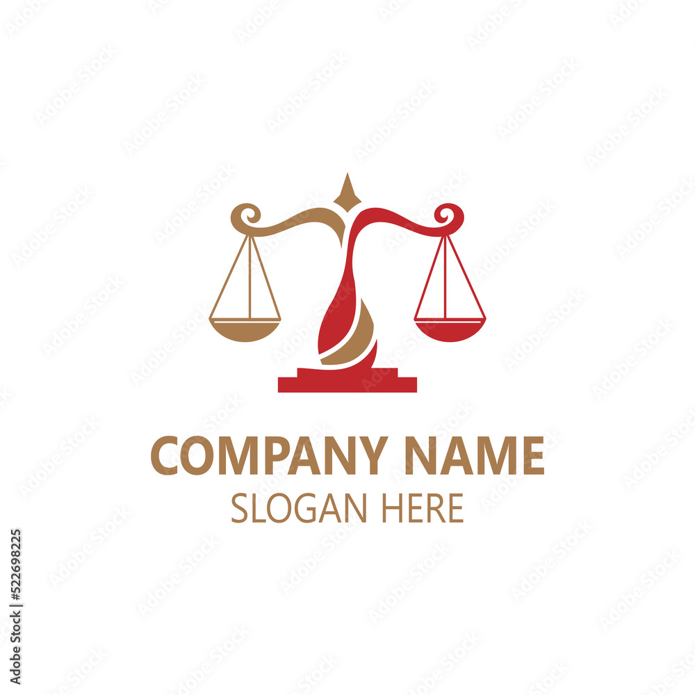Justice Law logo icon template creative law firm Justice Law logo icon template creative law firm