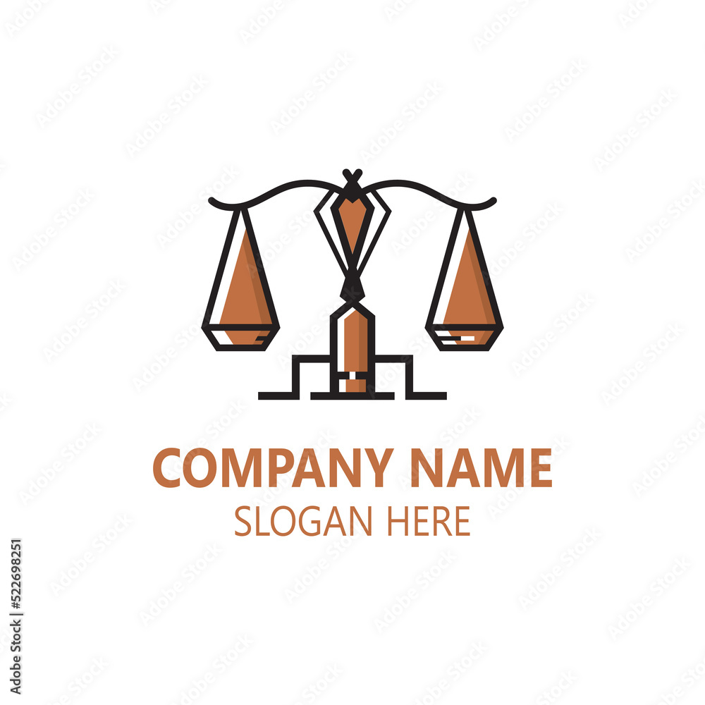 Justice Law logo icon template creative law firm Justice Law logo icon template creative law firm