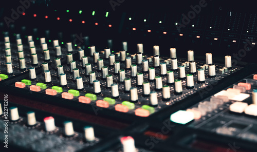 Studio large mixing console