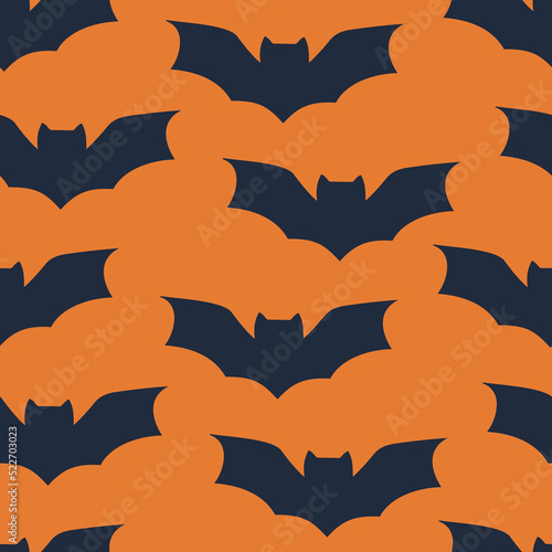 Halloween pattern seamless  For use scrapbook digital paper  Textile print  Page fill. Bats