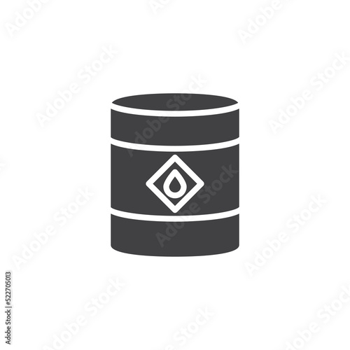 Oil barrel vector icon