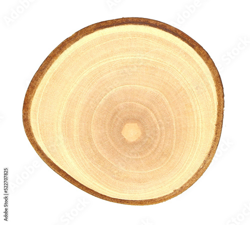 Wood cut board on transparent background png file
