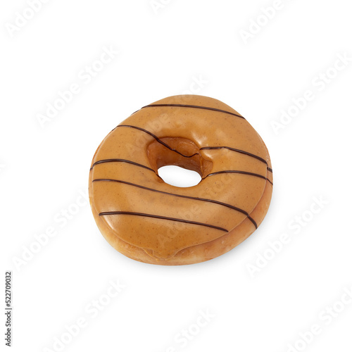 Peanut butter donut cutout, Png file.