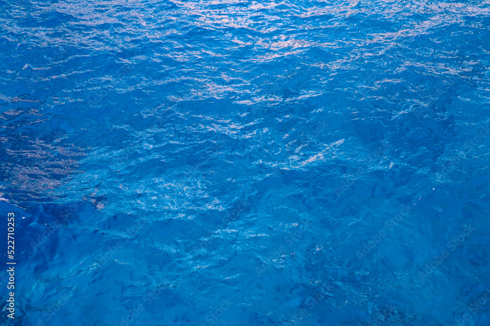 Beautiful Wavy Ionian Sea. Blue Water Texture. Clear Liquid Aqua. Beautiful Wavy Ionian Sea. Blue Water Texture. Clear Liquid Aqua.
