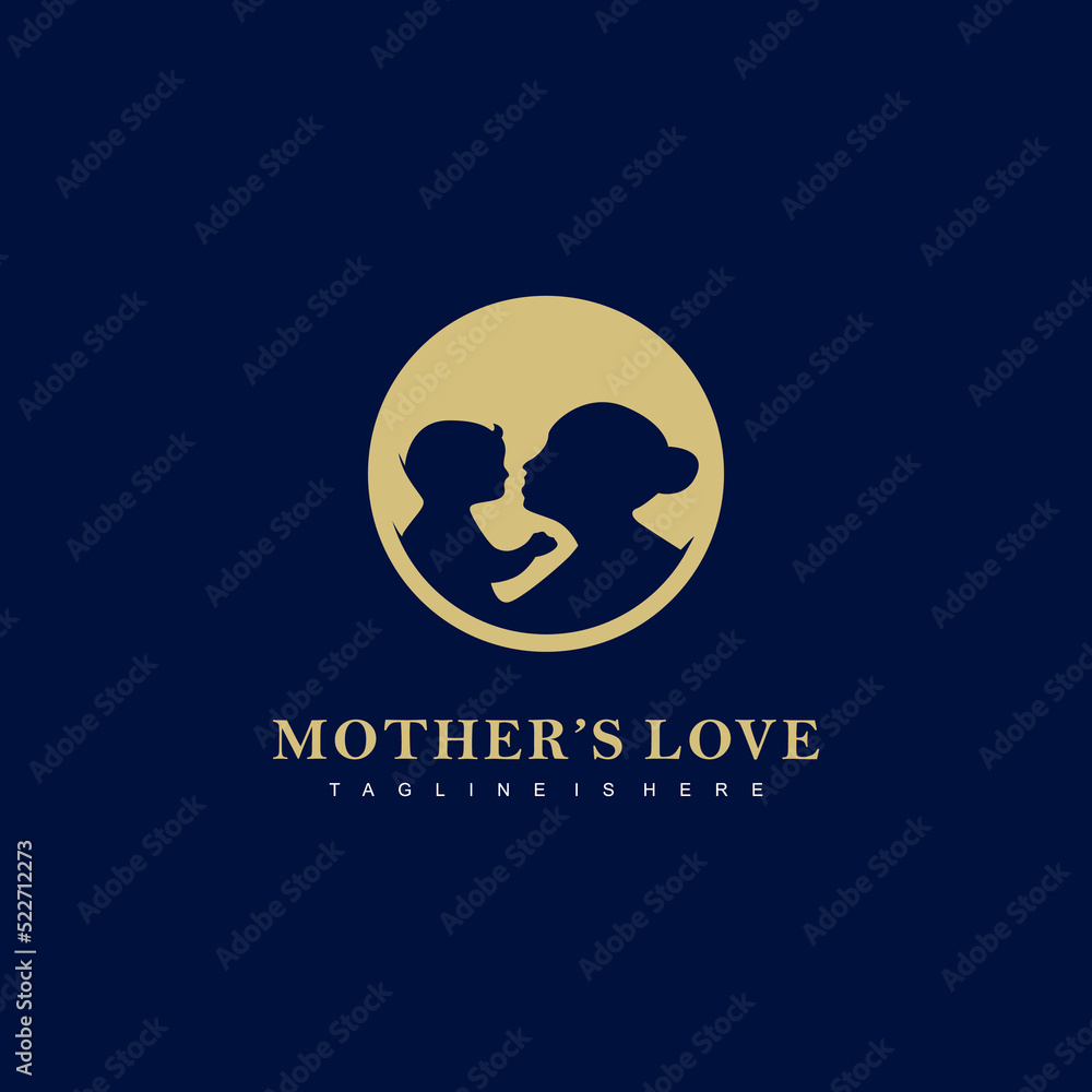 Mother's Love Logo Simple and Modern