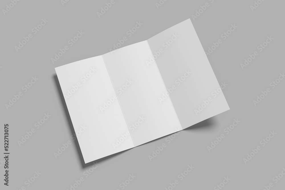 A4 Trifold Brochure Blank Mockup A4 Trifold Brochure Blank Mockup
